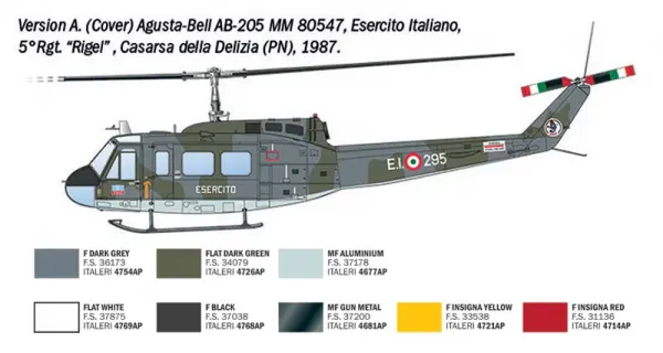 Italeri AB.205 / UH-1D SAR Search & Rescue Helicopter — image 6 of 14