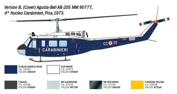 Italeri AB.205 / UH-1D SAR Search & Rescue Helicopter — image 5 of 14