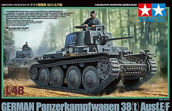 Tamiya 1/48 Panzer 38(T) Ausf E/F