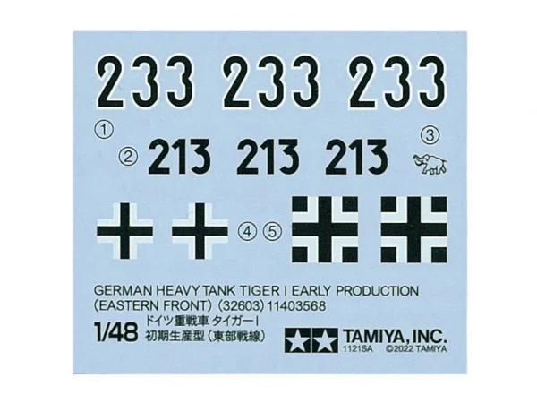 Tamiya 1/48 Tiger 1 Early Prod East Front