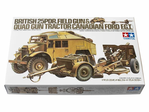 Tamiya 1/35 British 25Pdr Gun + Quad Ltd