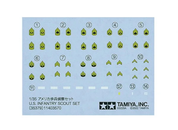 Tamiya 1/35 US Infantry Scout Set