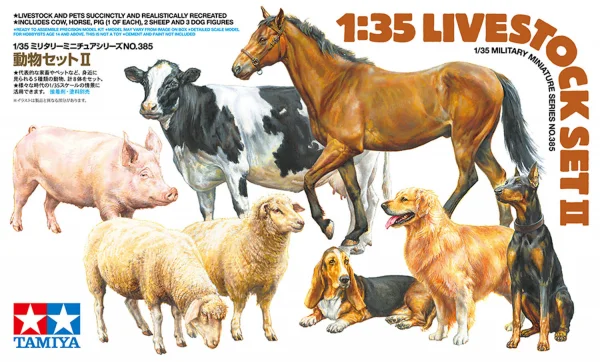 Tamiya 1:35 Livestock Set 2