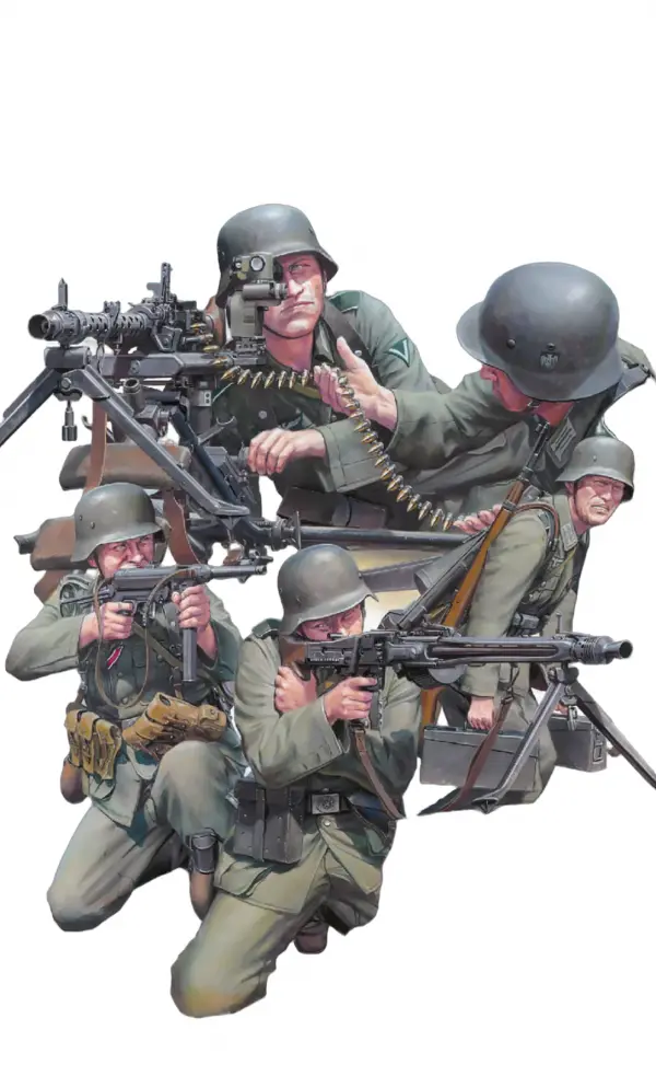 1/35 German MG Team Mid-WWII — image 1 of 6