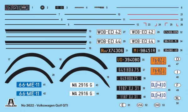 Italeri Vw Golf Gti Rabbit
