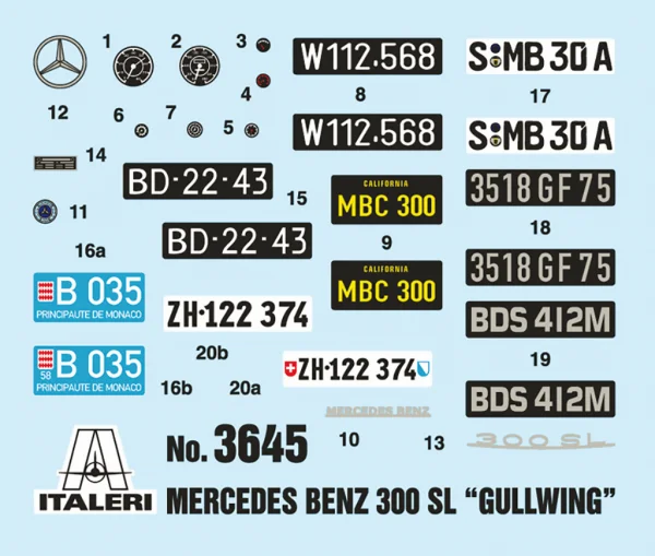 Italeri 1/24 Mercedes Benz 300SL Gullwing — image 9 of 11