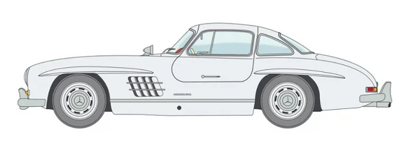 Italeri 1/24 Mercedes Benz 300SL Gullwing — image 8 of 11