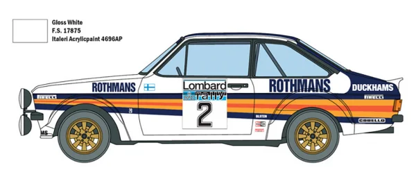 Italeri 1/24 Ford Escort Rs1800 Mkii Rac
