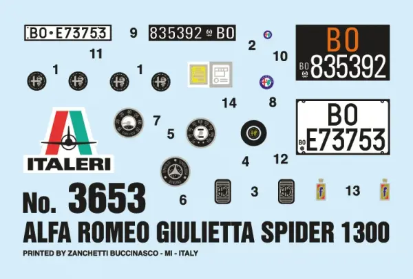 Italeri Giulietta Spider 1300 — image 4 of 19