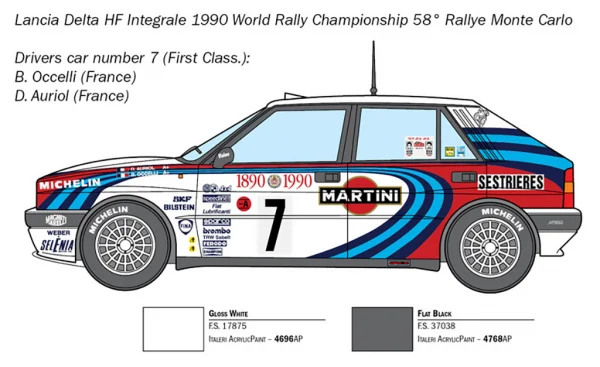 Italeri Lancia Hf Integrale Kit