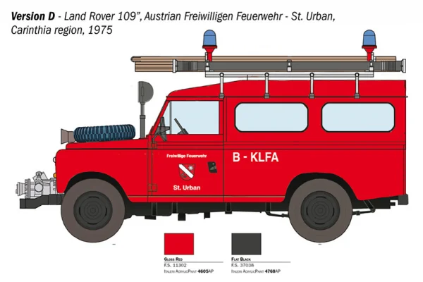 Italeri Land Rover Fire Truck