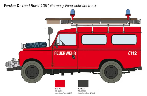 Italeri Land Rover Fire Truck