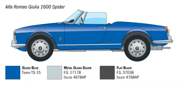 Italeri Alfa Romeo Giulia 1600 Spider — image 9 of 13