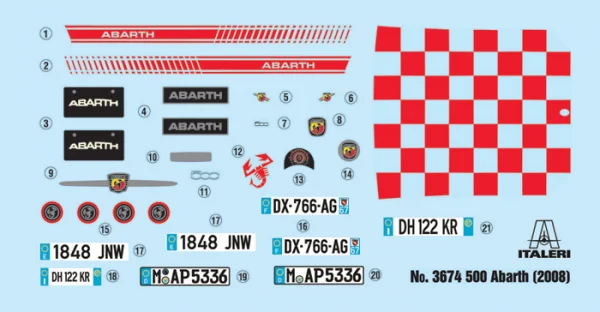 Italeri Fiat 500 Abarth (2008) — image 7 of 13