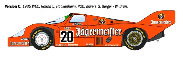Italeri Porsche 956 Jagermeister