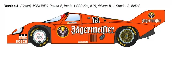 Italeri Porsche 956 Jagermeister