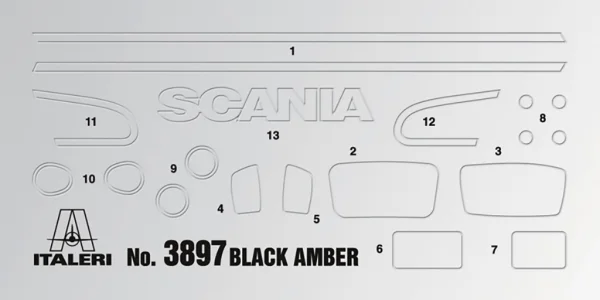 Italeri Scania R Black Amber