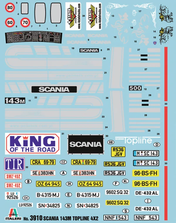 Italeri Scania 143M Topline 4X2