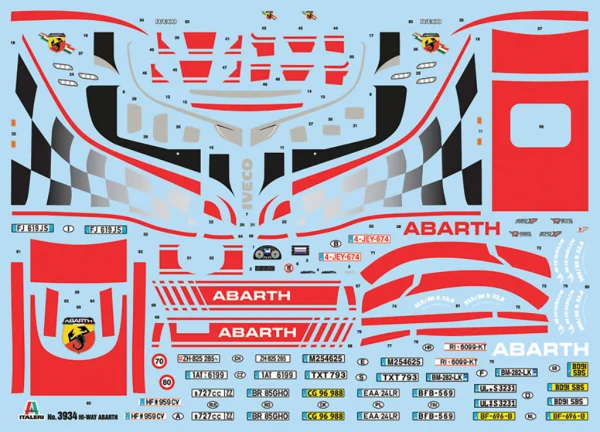 Italeri Iveco Hi-Wy Abarth Showtrucks