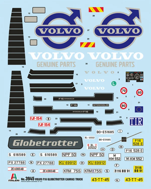 Italeri Volvo F16 Globetrotter Canvas Truck — image 12 of 15