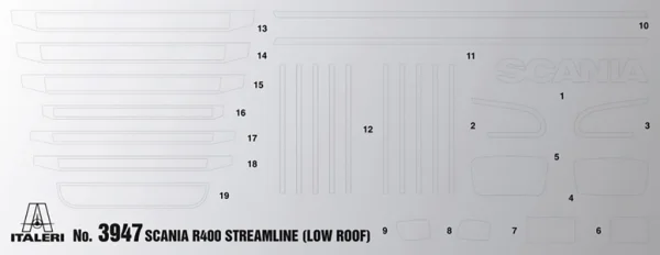 Italeri Scania R400 Streamline(Flat Roof)