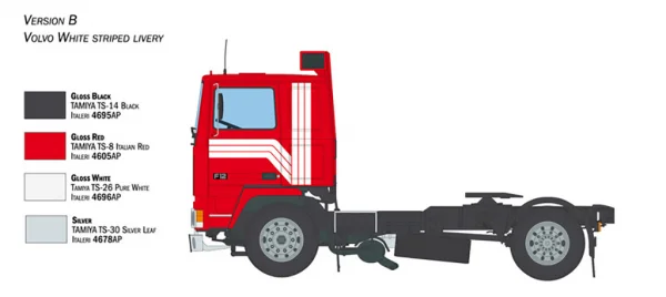 Italeri Volvo F-12 Intercooler With Access
