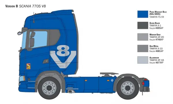 Italeri Scania S770 V8 White Cab — image 7 of 13