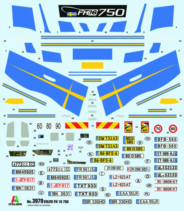 Italeri Volvo FH16 Medium Roof