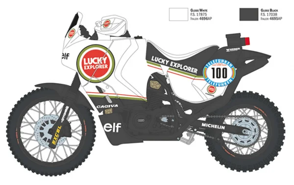 Italeri Cagiva Elephant 850 Paris Dakar1987