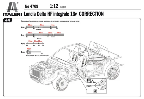 Italeri Lancia Delta HF Integrale 16V