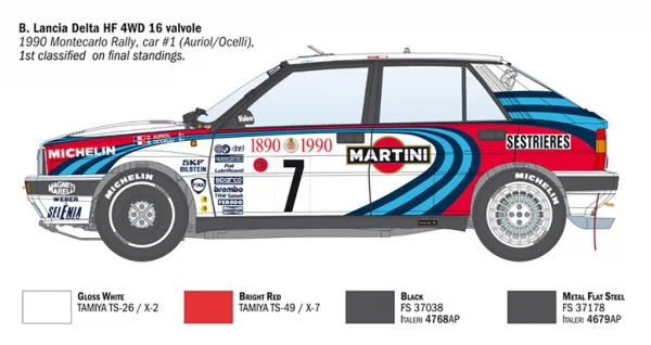Italeri Lancia Delta HF Integrale 16V