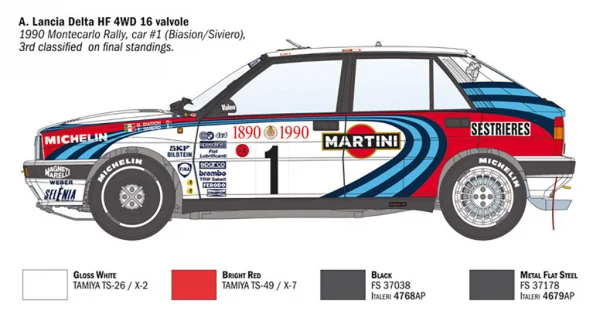 Italeri Lancia Delta HF Integrale 16V