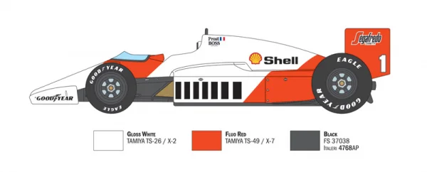 Italeri Mc Laren MP4/2C Prost Rosberg — image 13 of 13