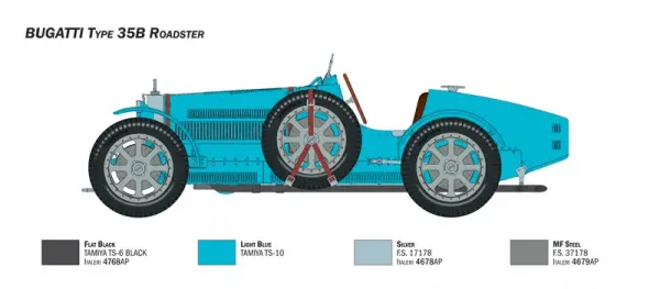 Italeri Bugatti Roadster/Monte Carlo — image 4 of 17