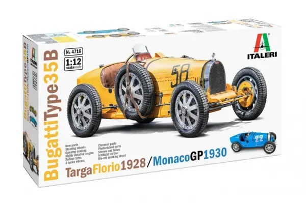 Italeri Bugatti Type 35B - Targa Florio 29 / Monaco GP 30 &mdash; image 4 of 22