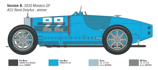 Italeri Bugatti Type 35B - Targa Florio 29 / Monaco GP 30 &mdash; image 9 of 22