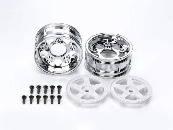 Tamiya 5-Spoke 2 Piece Wheels 2 Clr