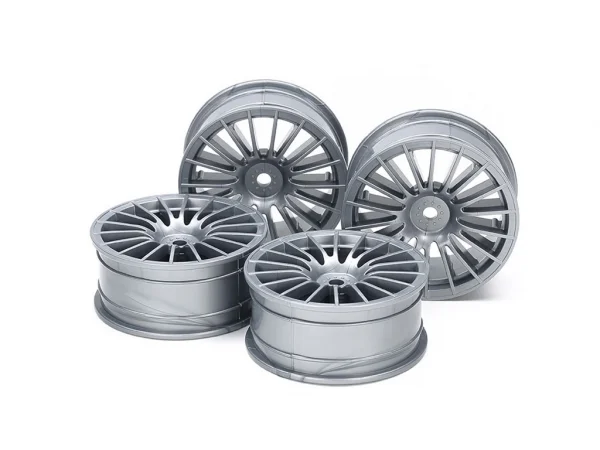 Tamiya Medium Narrow 18 Spoke Wheels Clr