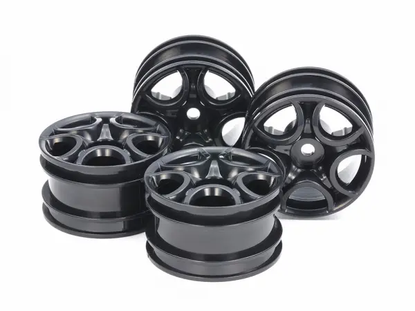 Tamiya C Shaped 10 Spoke Wheel Black X 4 — image 2 of 2