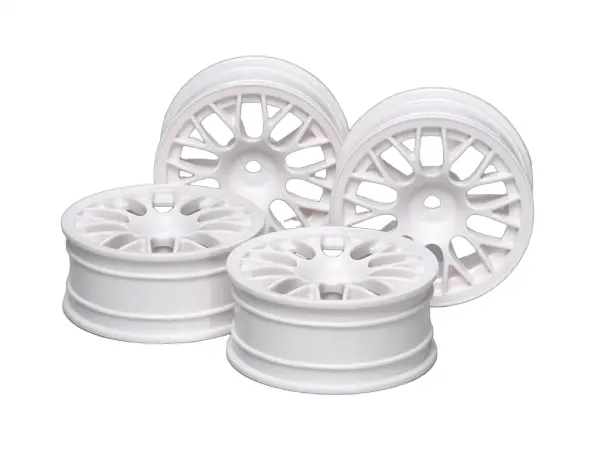 Tamiya M Narrow White Mesh Wheels X 2 Clr — image 1 of 3