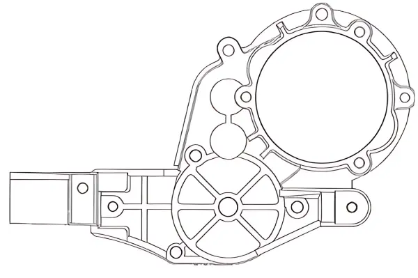 Tamiya Gear Case L For 58441