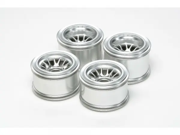 Tamiya F104 Plated Mesh Wheel Rubber Tyre — image 2 of 2