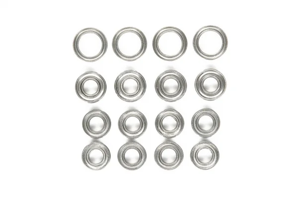 Tamiya TT-02 Ball Bearing Set: 10x5mm (8) + 11x5mm (4) + 12x8mm(4)