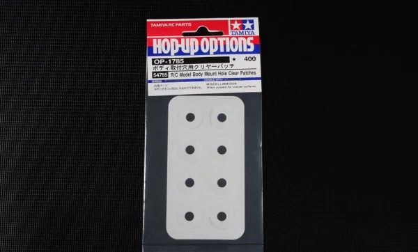 Tamiya R/C Body MT Hole Clear Patches