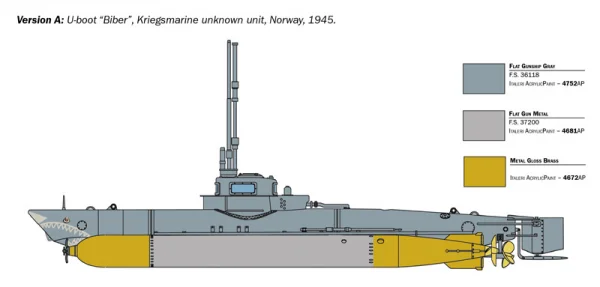 Italeri Biber Midget Submarine — image 6 of 14