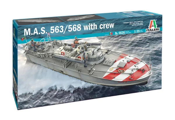 Italeri M A S 568 4A Serie With Crew — image 13 of 15