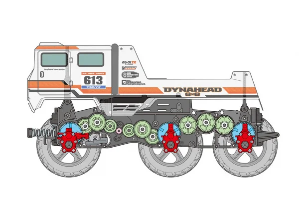 Tamiya DynaHead 6X6 (G6-01TR)