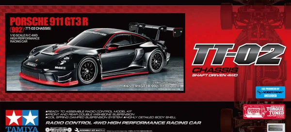 Tamiya Porsche 911 GT3 R 992 (TT-02)