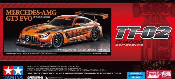 Tamiya Mercedes-AMG GT3 EVO (TT-02) — image 9 of 10