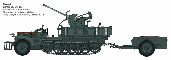 Italeri Sd.Kfz. 10/4With Flak 30 Trail 2004